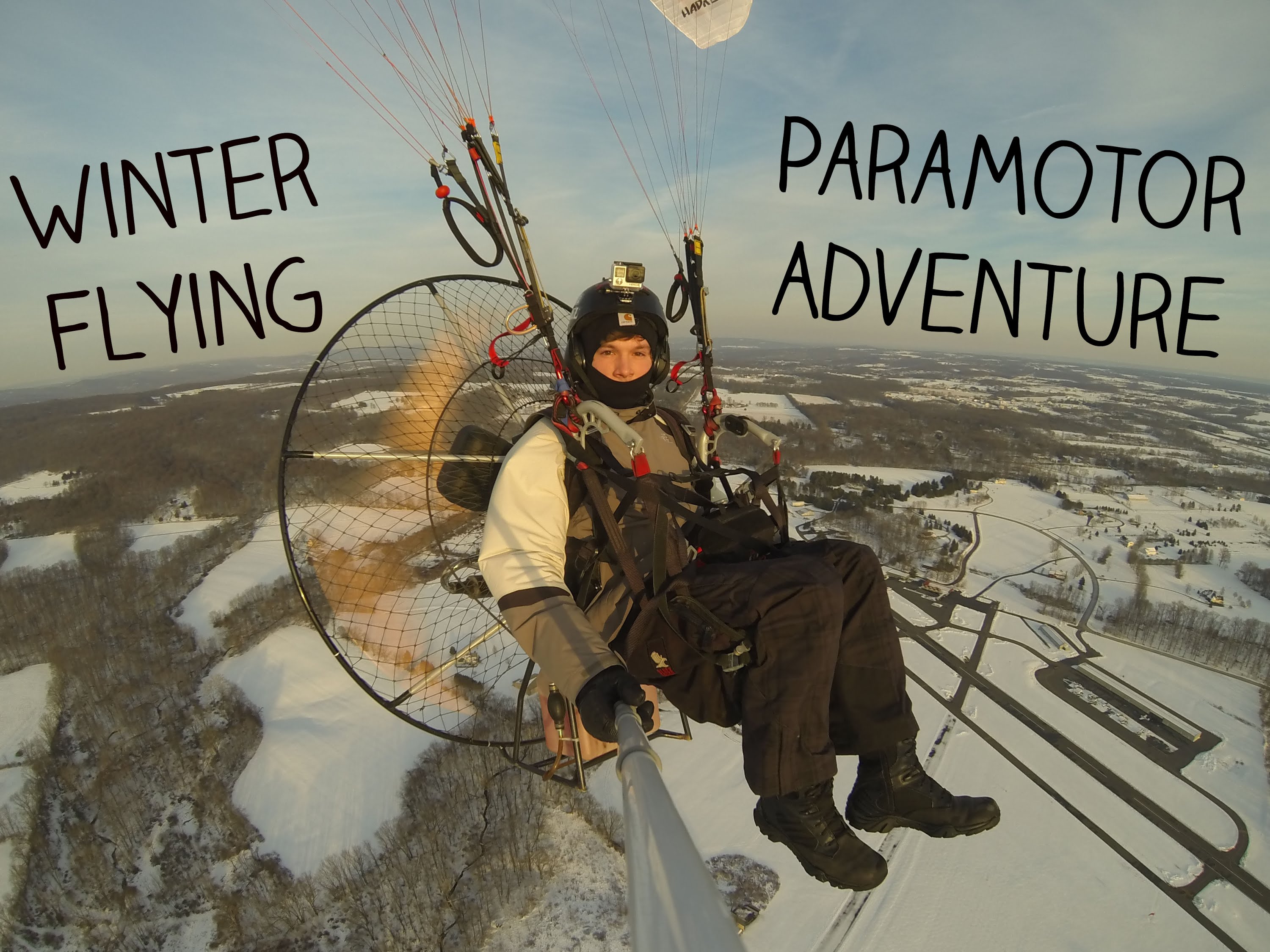 Man Straps Huge Fan And A Parachute To His Back, Goes On An Aerial Adventure