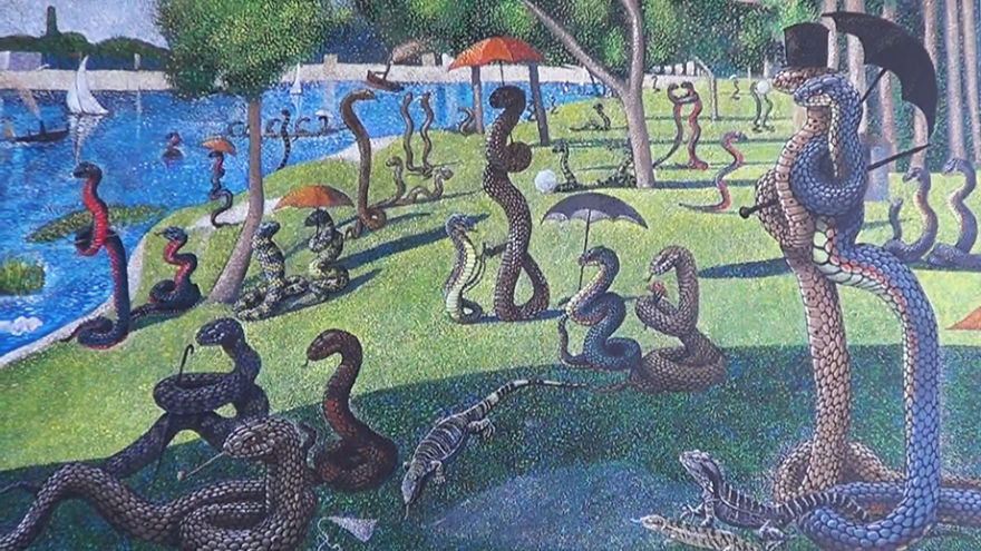 Snakes Take Over The Most Famous Paintings In The History Of Art 